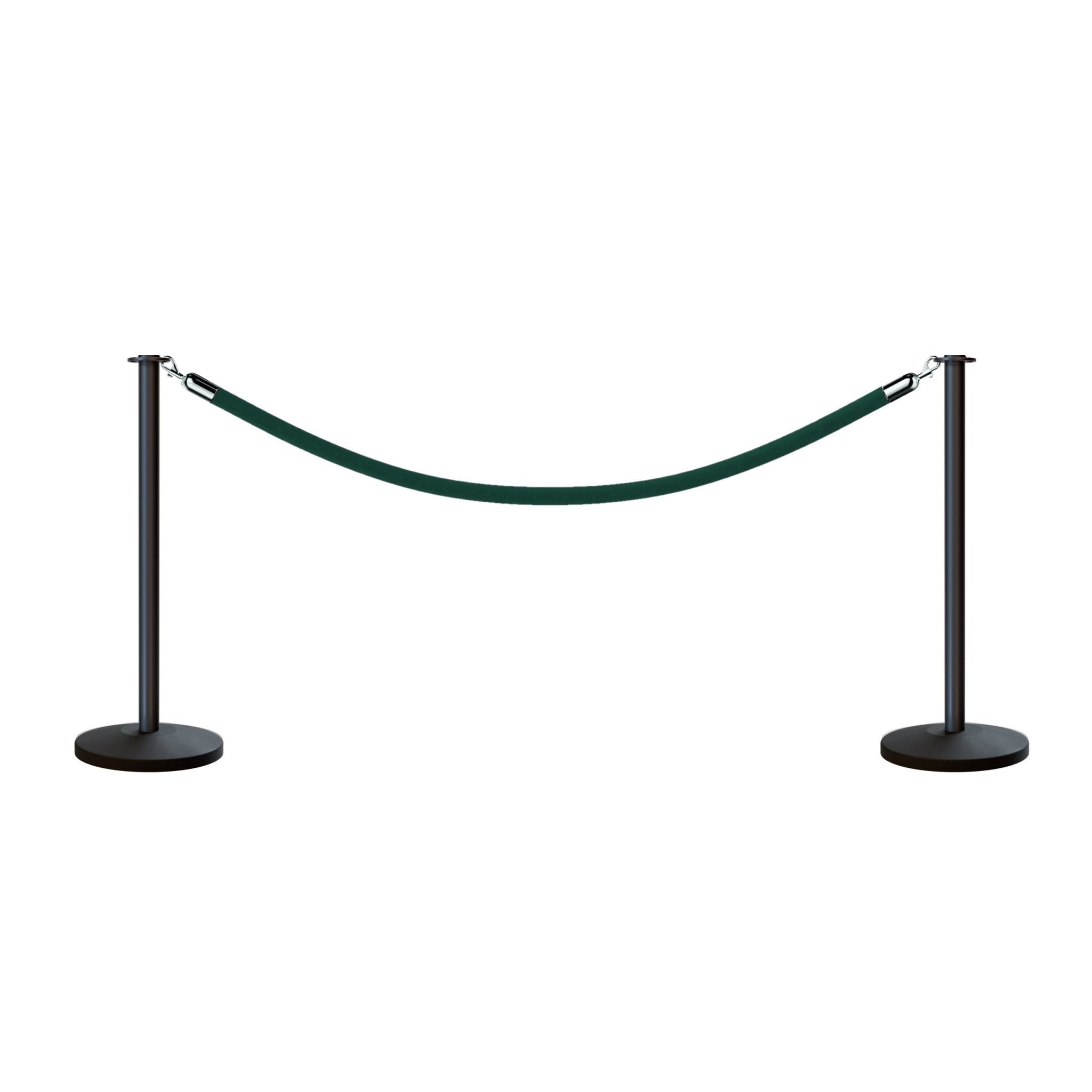 Flat Top Post and Rope Stanchion Kit - Montour Line - Crowd Control Warehouse