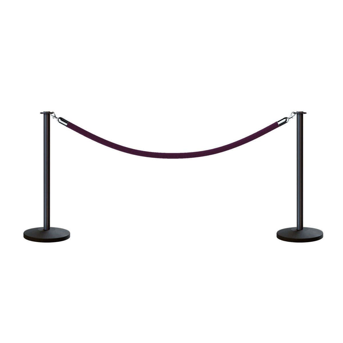 Flat Top Post and Rope Stanchion Kit - Montour Line - Crowd Control Warehouse