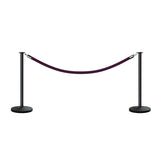 Flat Top Post and Rope Stanchion Kit - Montour Line - Crowd Control Warehouse