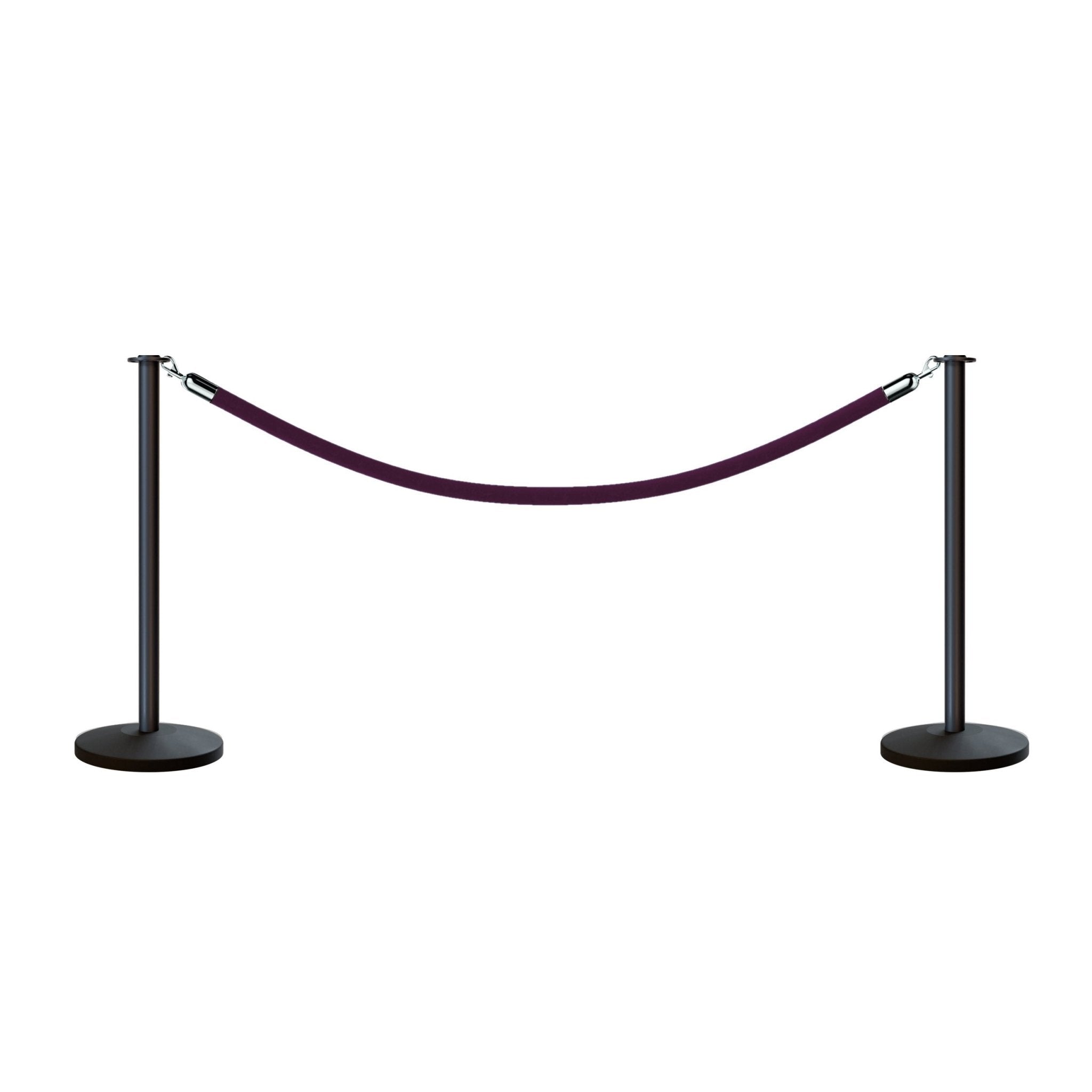 Flat Top Post and Rope Stanchion Kit - Montour Line - Crowd Control Warehouse