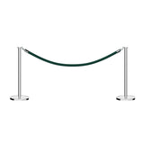 Flat Top Post and Rope Stanchion Kit - Montour Line - Crowd Control Warehouse