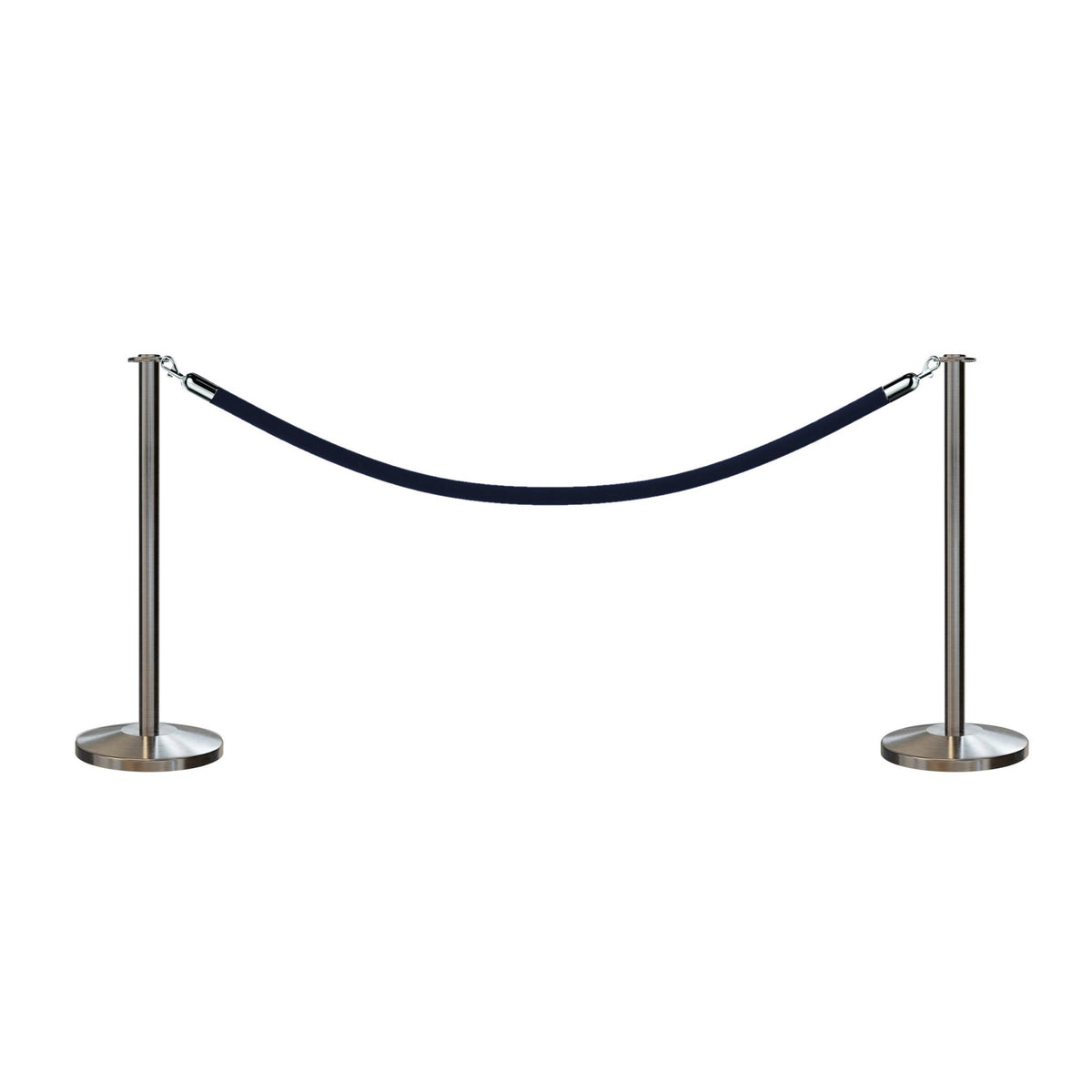 Flat Top Post and Rope Stanchion Kit - Montour Line - Crowd Control Warehouse