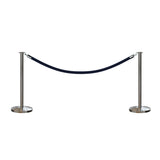 Flat Top Post and Rope Stanchion Kit - Montour Line - Crowd Control Warehouse
