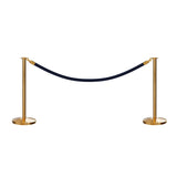 Flat Top Post and Rope Stanchion Kit - Montour Line - Crowd Control Warehouse