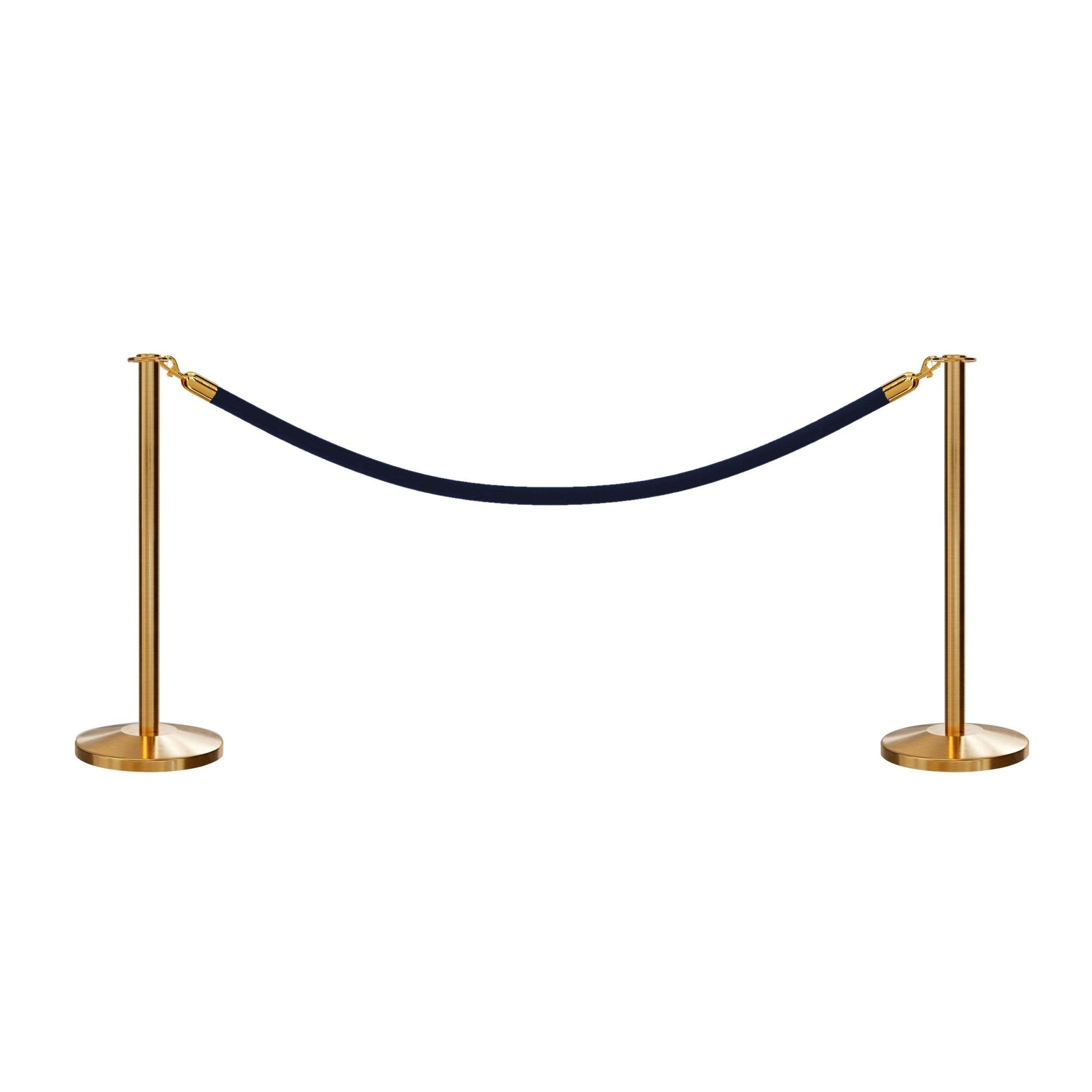 Flat Top Post and Rope Stanchion Kit - Montour Line - Crowd Control Warehouse