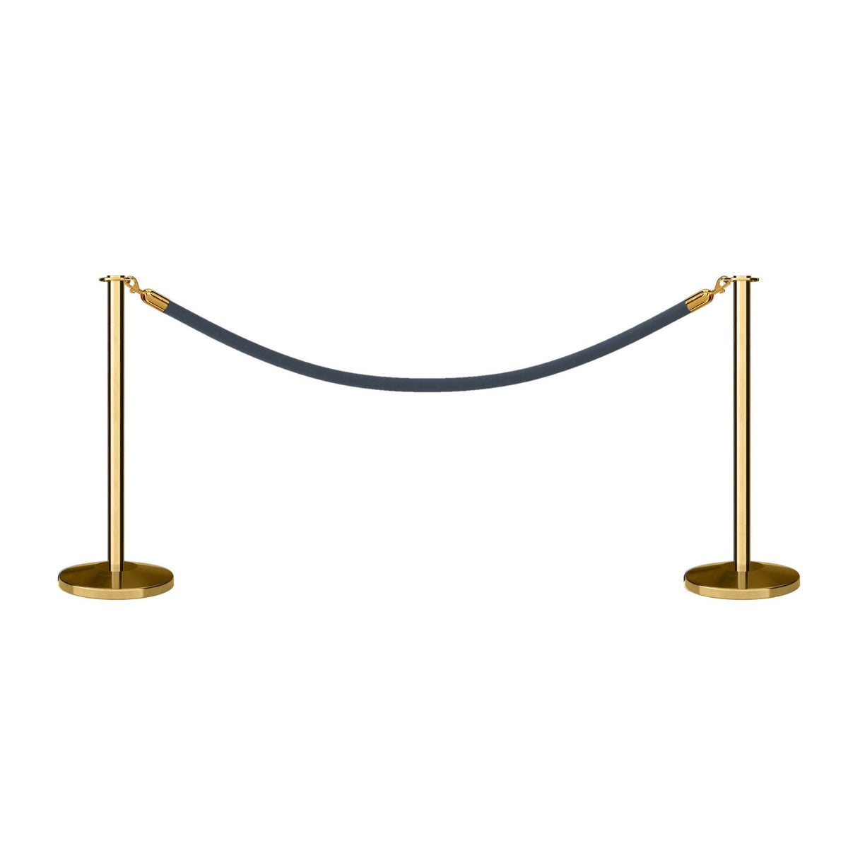 Flat Top Post and Rope Stanchion Kit - Montour Line - Crowd Control Warehouse