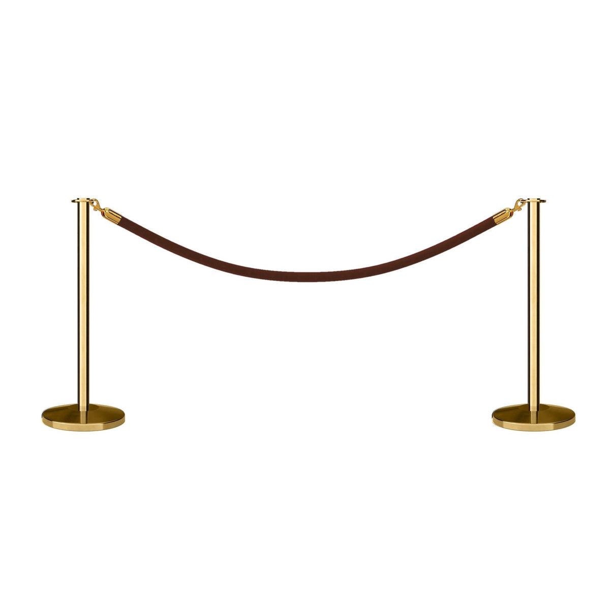 Flat Top Post and Rope Stanchion Kit - Montour Line - Crowd Control Warehouse