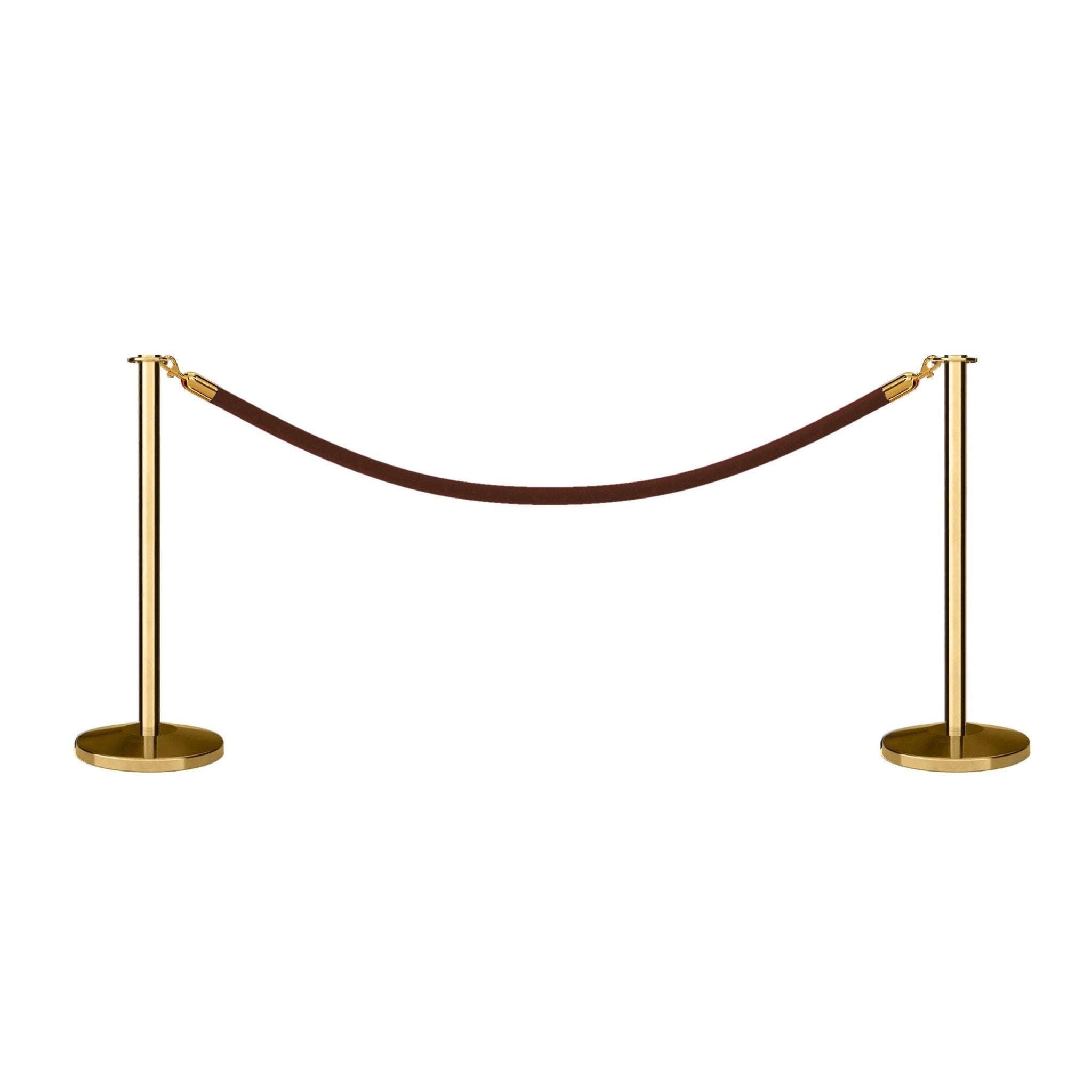 Flat Top Post and Rope Stanchion Kit - Montour Line - Crowd Control Warehouse