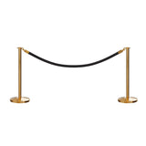 Flat Top Post and Rope Stanchion Kit - Montour Line - Crowd Control Warehouse