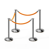 Flat Top Post and Rope Stanchion Kit - Montour Line - Crowd Control Warehouse