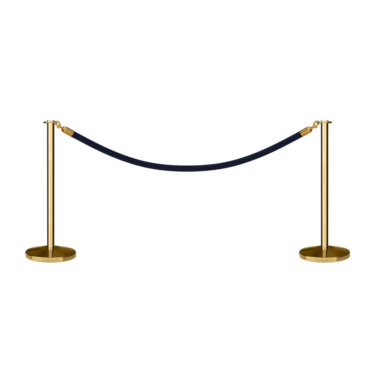 Flat Top Post and Rope Stanchion Kit - Montour Line - Crowd Control Warehouse