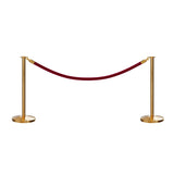 Flat Top Post and Rope Stanchion Kit - Montour Line - Crowd Control Warehouse