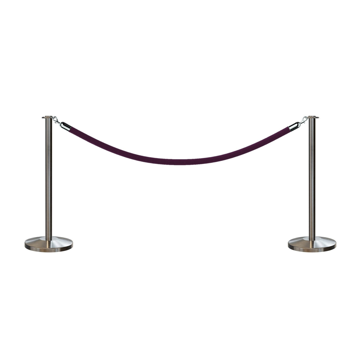 Flat Top Post and Rope Stanchion Kit - Montour Line - Crowd Control Warehouse