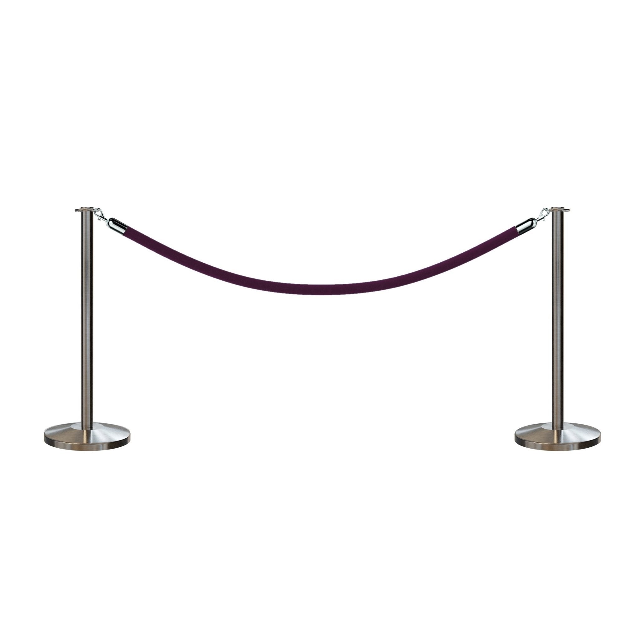 Flat Top Post and Rope Stanchion Kit - Montour Line - Crowd Control Warehouse