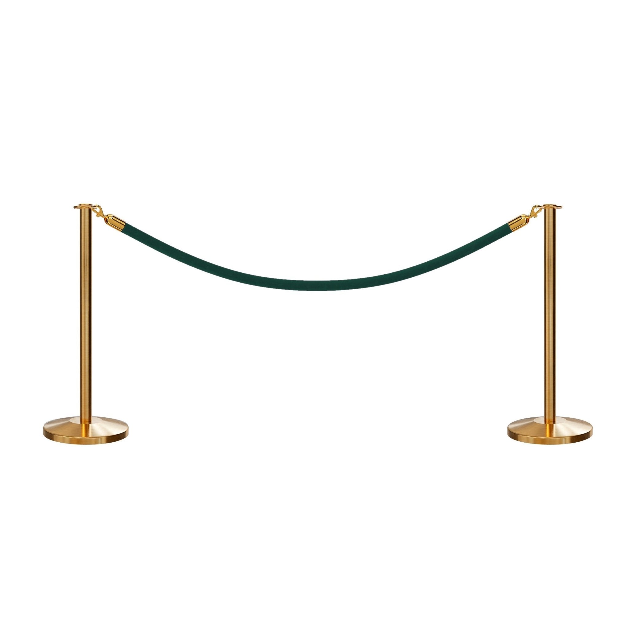 Flat Top Post and Rope Stanchion Kit - Montour Line - Crowd Control Warehouse