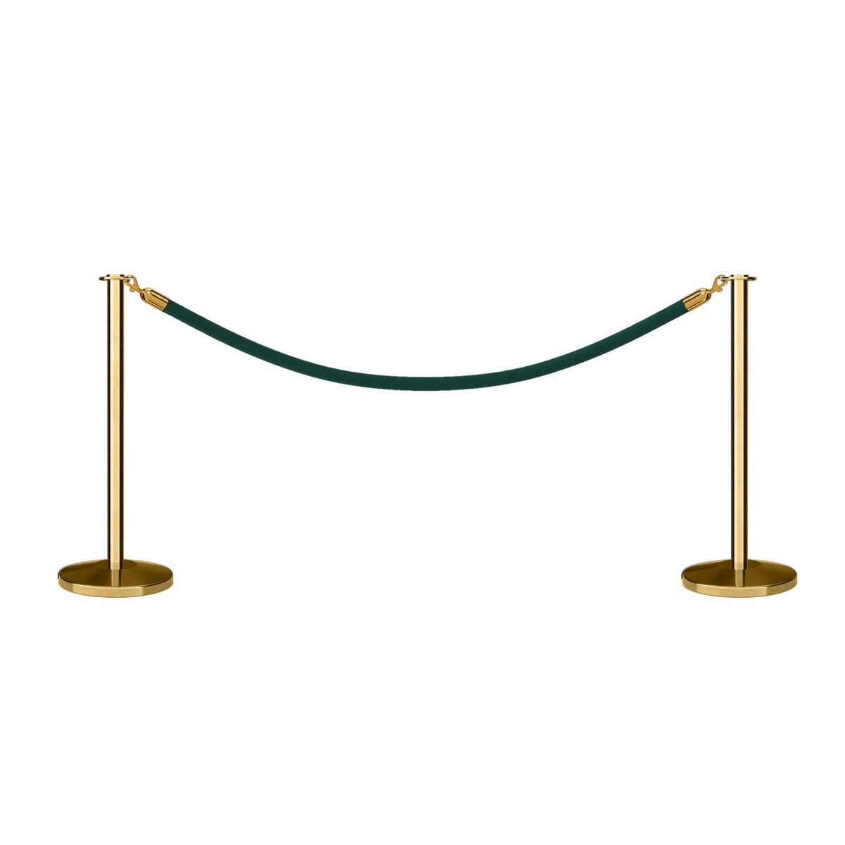 Flat Top Post and Rope Stanchion Kit - Montour Line - Crowd Control Warehouse