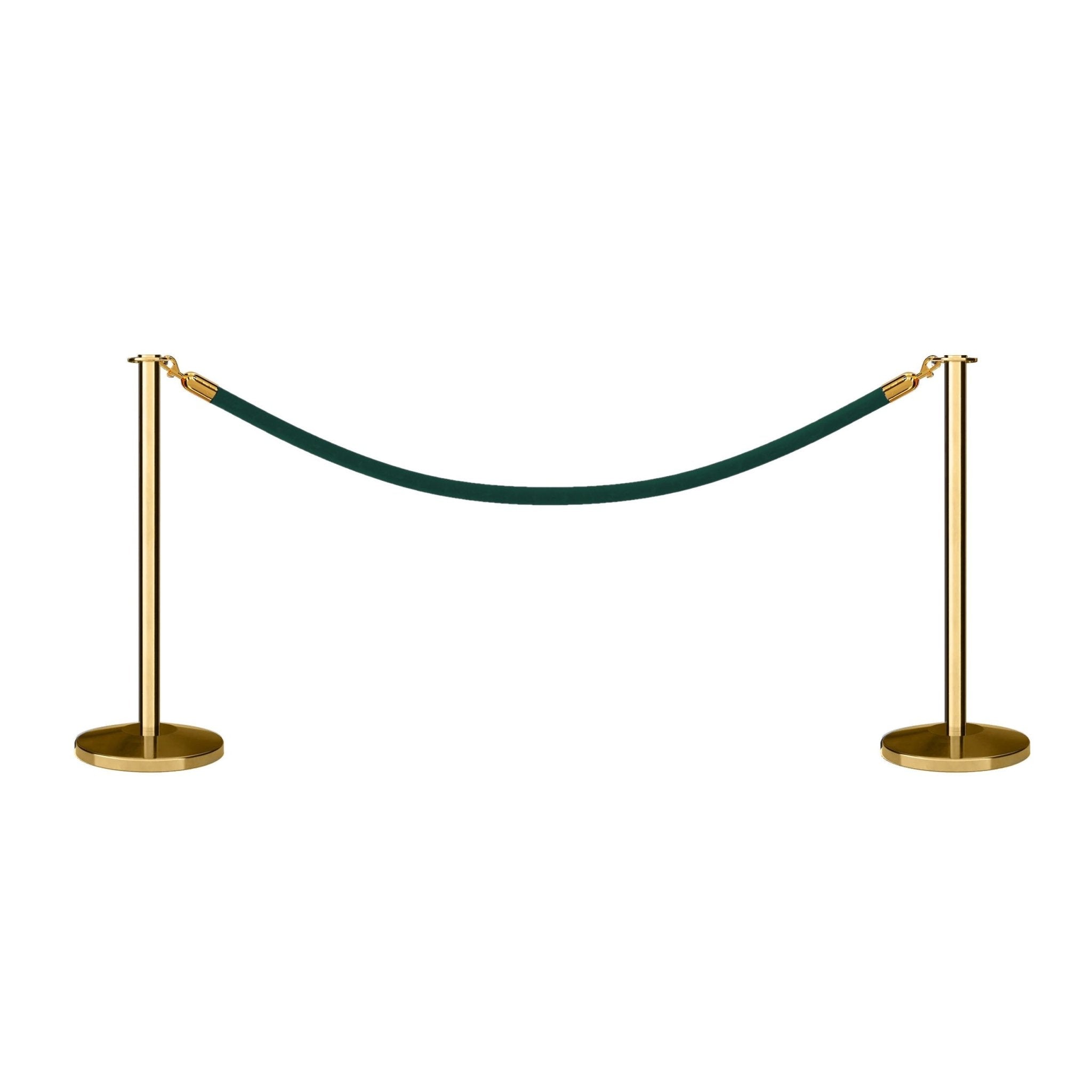 Flat Top Post and Rope Stanchion Kit - Montour Line - Crowd Control Warehouse