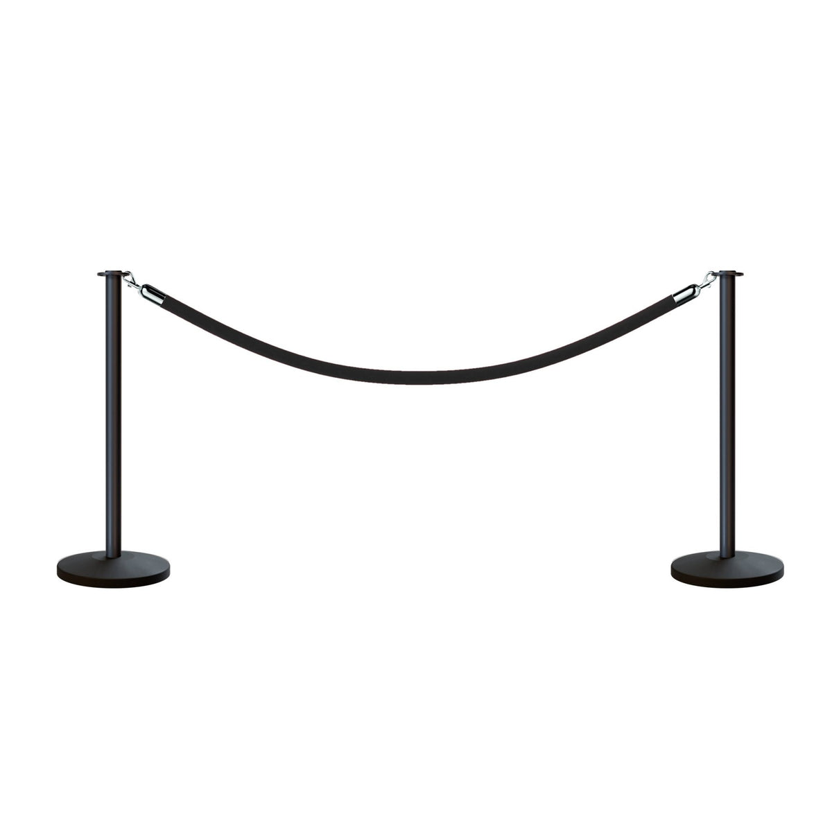 Flat Top Post and Rope Stanchion Kit - Montour Line - Crowd Control Warehouse