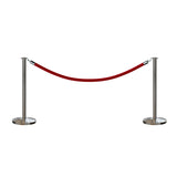 Flat Top Post and Rope Stanchion Kit - Montour Line - Crowd Control Warehouse