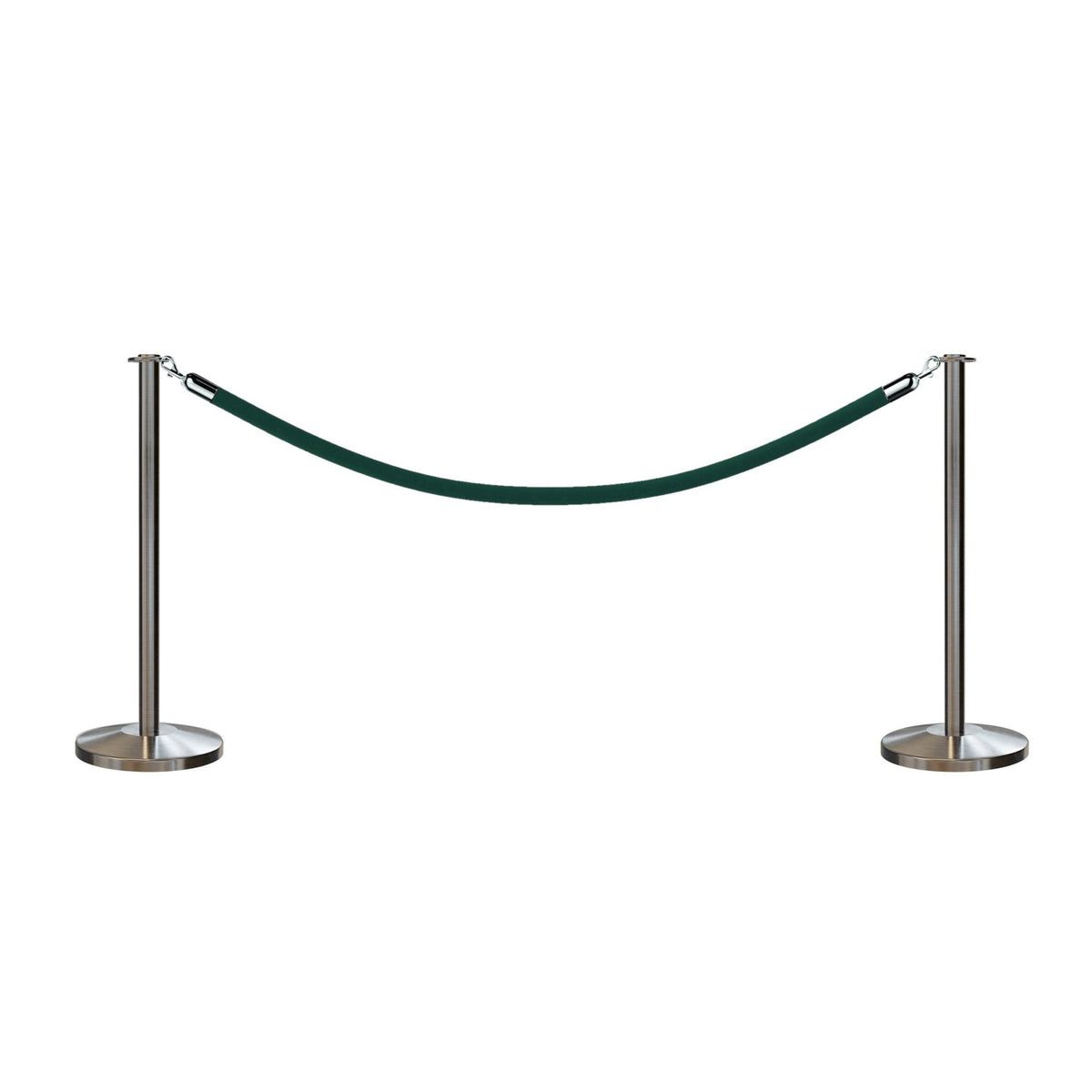 Flat Top Post and Rope Stanchion Kit - Montour Line - Crowd Control Warehouse