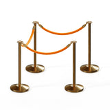 Flat Top Post and Rope Stanchion Kit - Montour Line - Crowd Control Warehouse