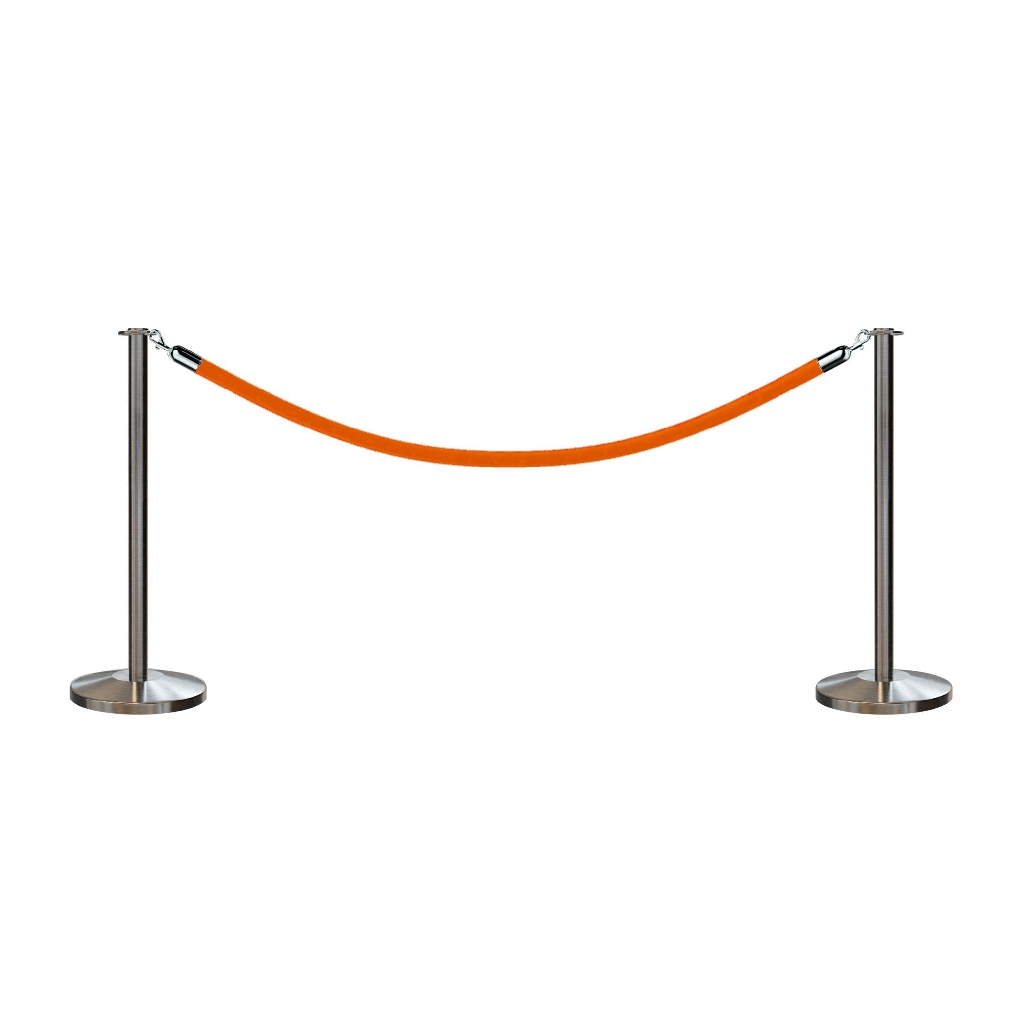 Flat Top Post and Rope Stanchion Kit - Montour Line - Crowd Control Warehouse