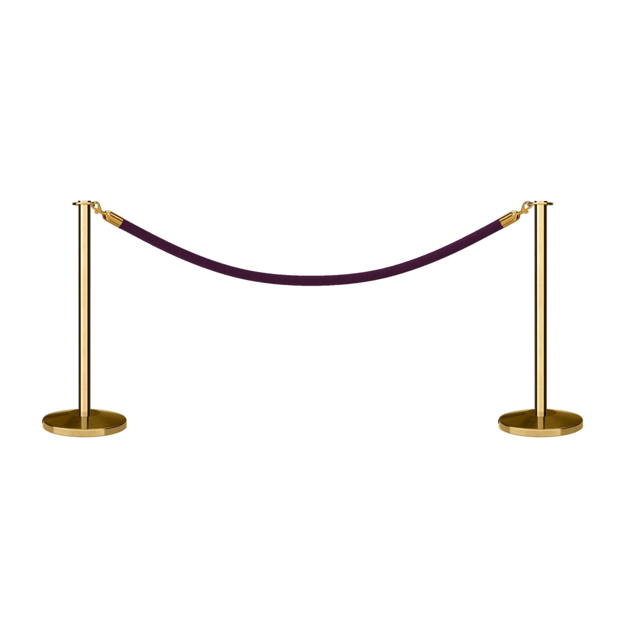Flat Top Post and Rope Stanchion Kit - Montour Line - Crowd Control Warehouse