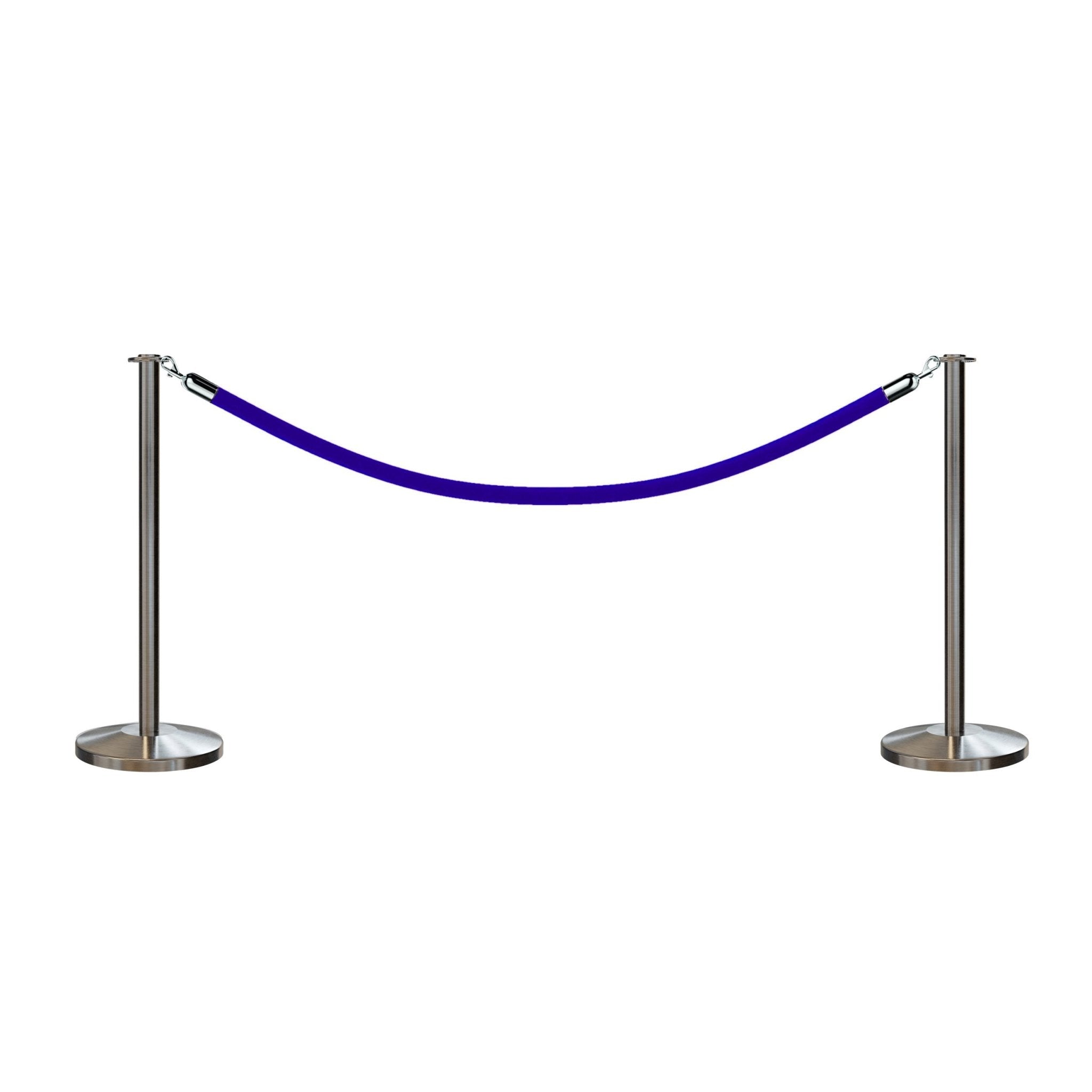 Flat Top Post and Rope Stanchion Kit - Montour Line - Crowd Control Warehouse