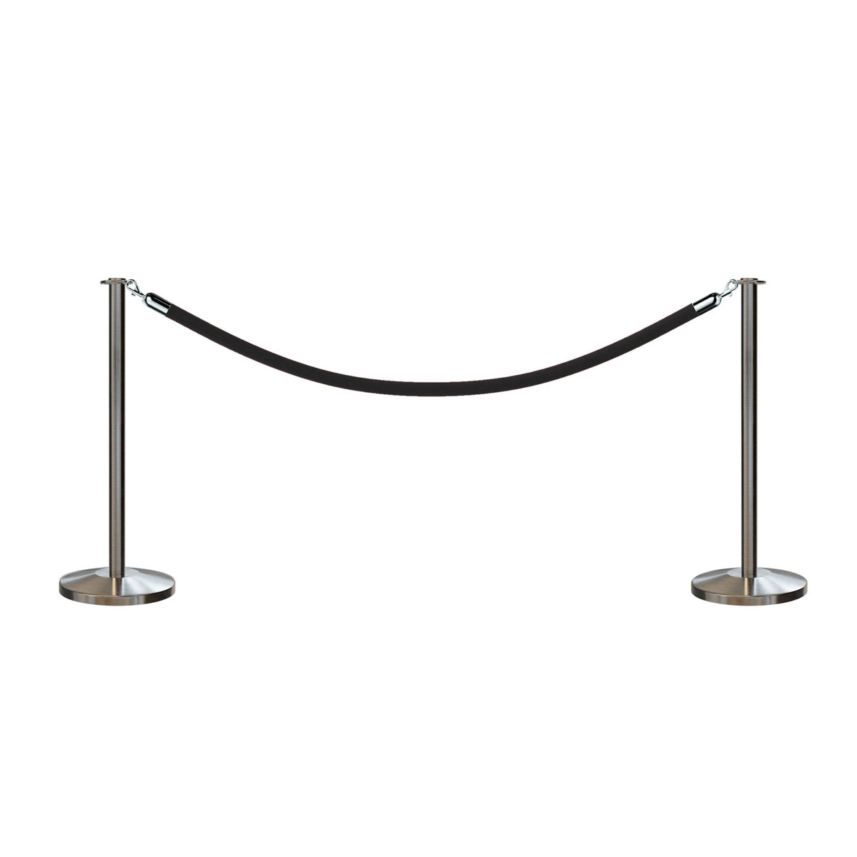 Flat Top Post and Rope Stanchion Kit - Montour Line - Crowd Control Warehouse