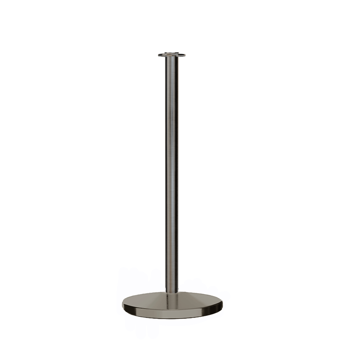 Flat Top Post and Rope Stanchion with Cast Iron Base - Montour Line CILine - Crowd Control Warehouse