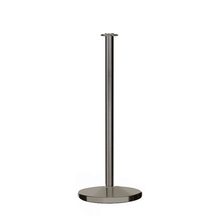 Flat Top Post and Rope Stanchion with Cast Iron Base - Montour Line CILine - Crowd Control Warehouse