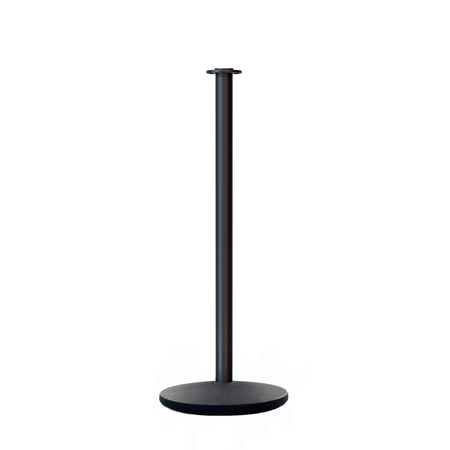 Flat Top Post and Rope Stanchion with Cast Iron Base - Montour Line CILine - Crowd Control Warehouse