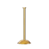 Flat Top Post and Rope Stanchion with Dome Base - Montour Line CDLine - Crowd Control Warehouse