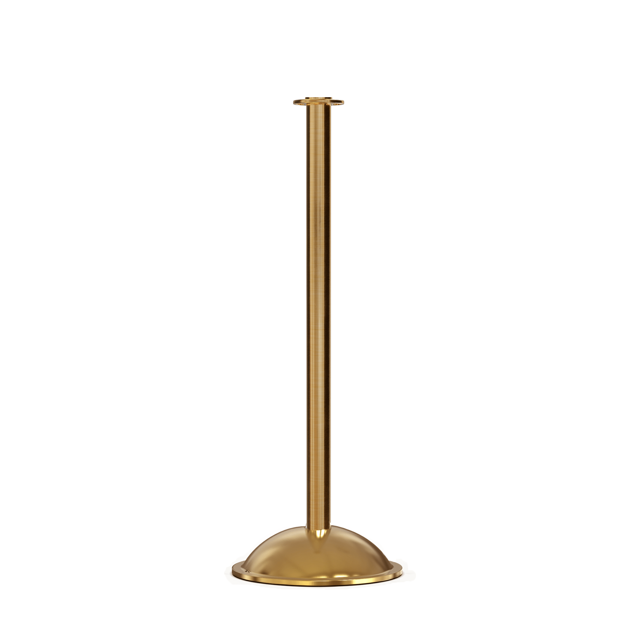 Flat Top Post and Rope Stanchion with Dome Base - Montour Line CDLine - Crowd Control Warehouse