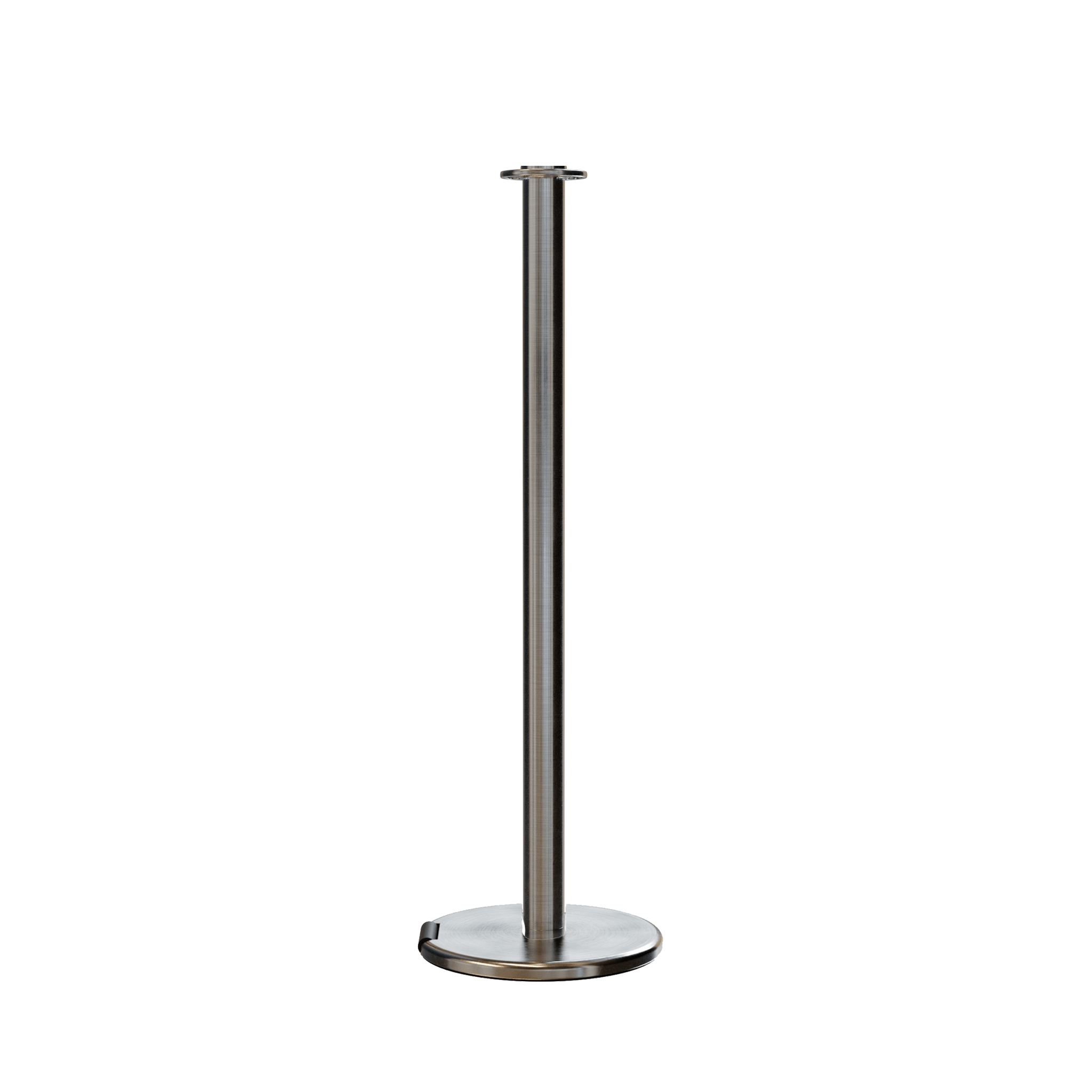 Flat Top Post and Rope Stanchion with Roller Base - Montour Line CELine - Crowd Control Warehouse