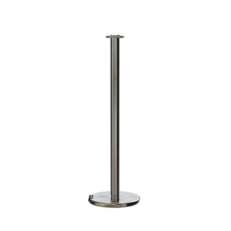 Flat Top Post and Rope Stanchion with Roller Base - Montour Line CELine - Crowd Control Warehouse