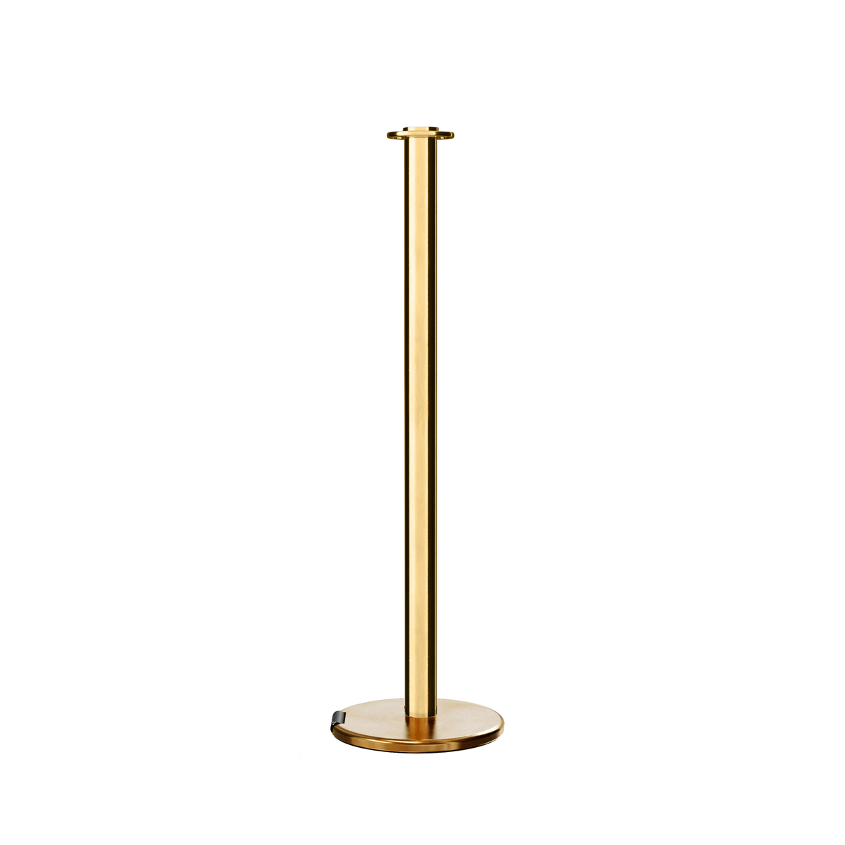 Flat Top Post and Rope Stanchion with Roller Base - Montour Line CELine - Crowd Control Warehouse