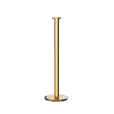 Flat Top Post and Rope Stanchion with Roller Base - Montour Line CELine - Crowd Control Warehouse