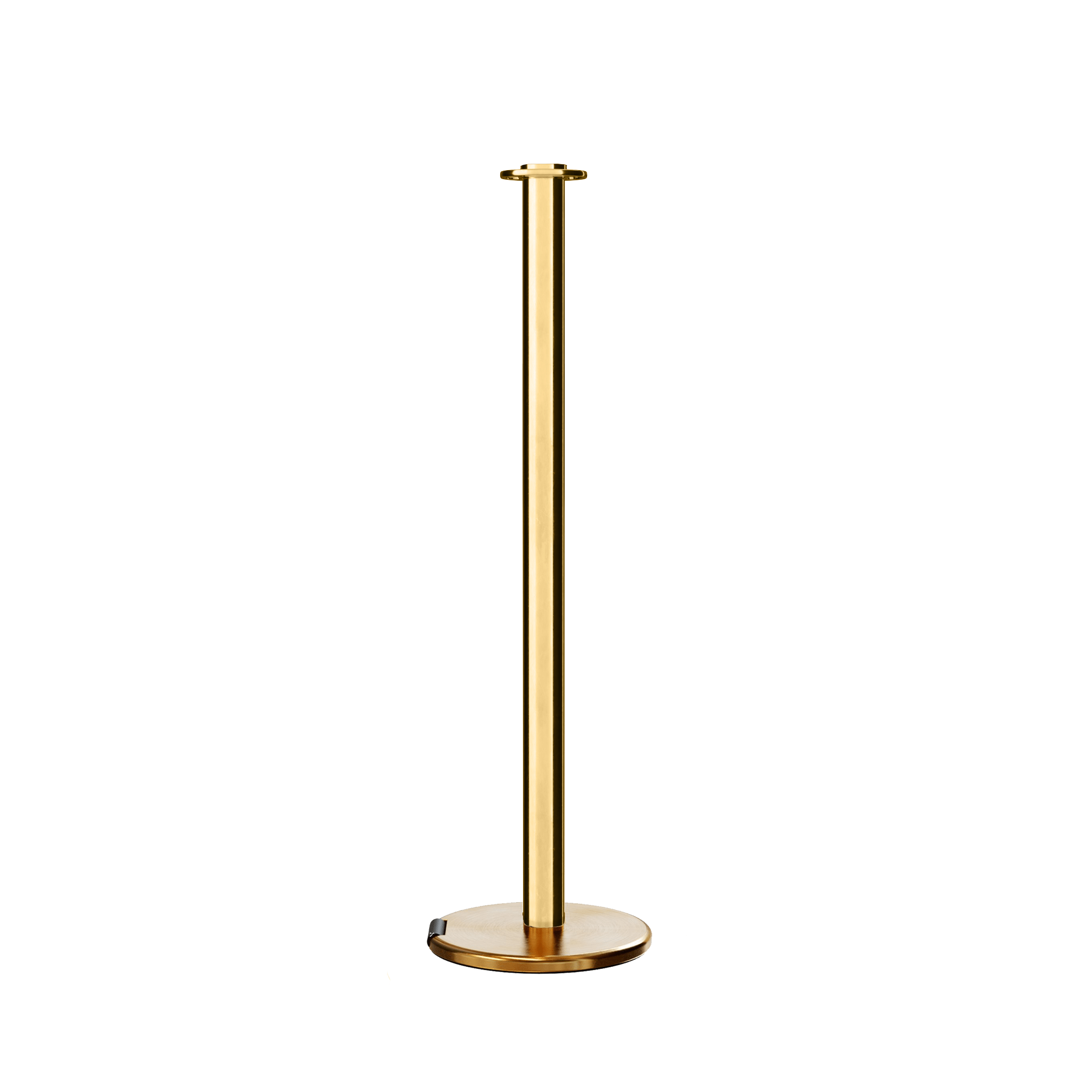 Flat Top Post and Rope Stanchion with Roller Base - Montour Line CELine - Crowd Control Warehouse