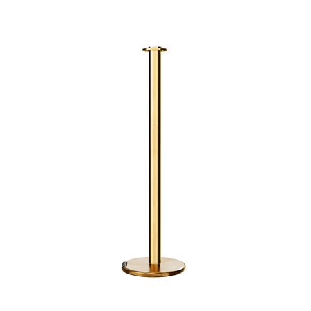 Flat Top Post and Rope Stanchion with Roller Base - Montour Line CELine - Crowd Control Warehouse