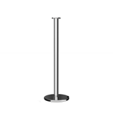 Flat Top Post and Rope Stanchion with Roller Base - Montour Line CELine - Crowd Control Warehouse