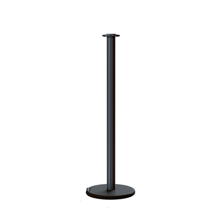 Flat Top Post and Rope Stanchion with Roller Base - Montour Line CELine - Crowd Control Warehouse