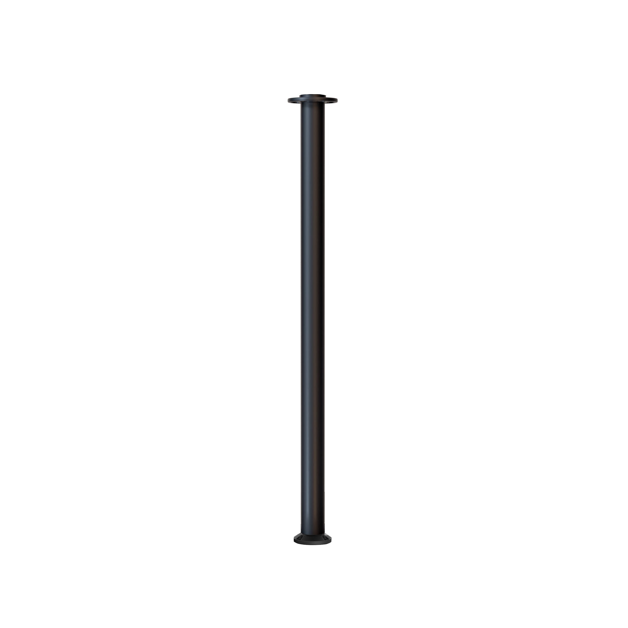 Flat Top Rope Stanchion with Fixed Base - Montour Line CXLineF - Crowd Control Warehouse