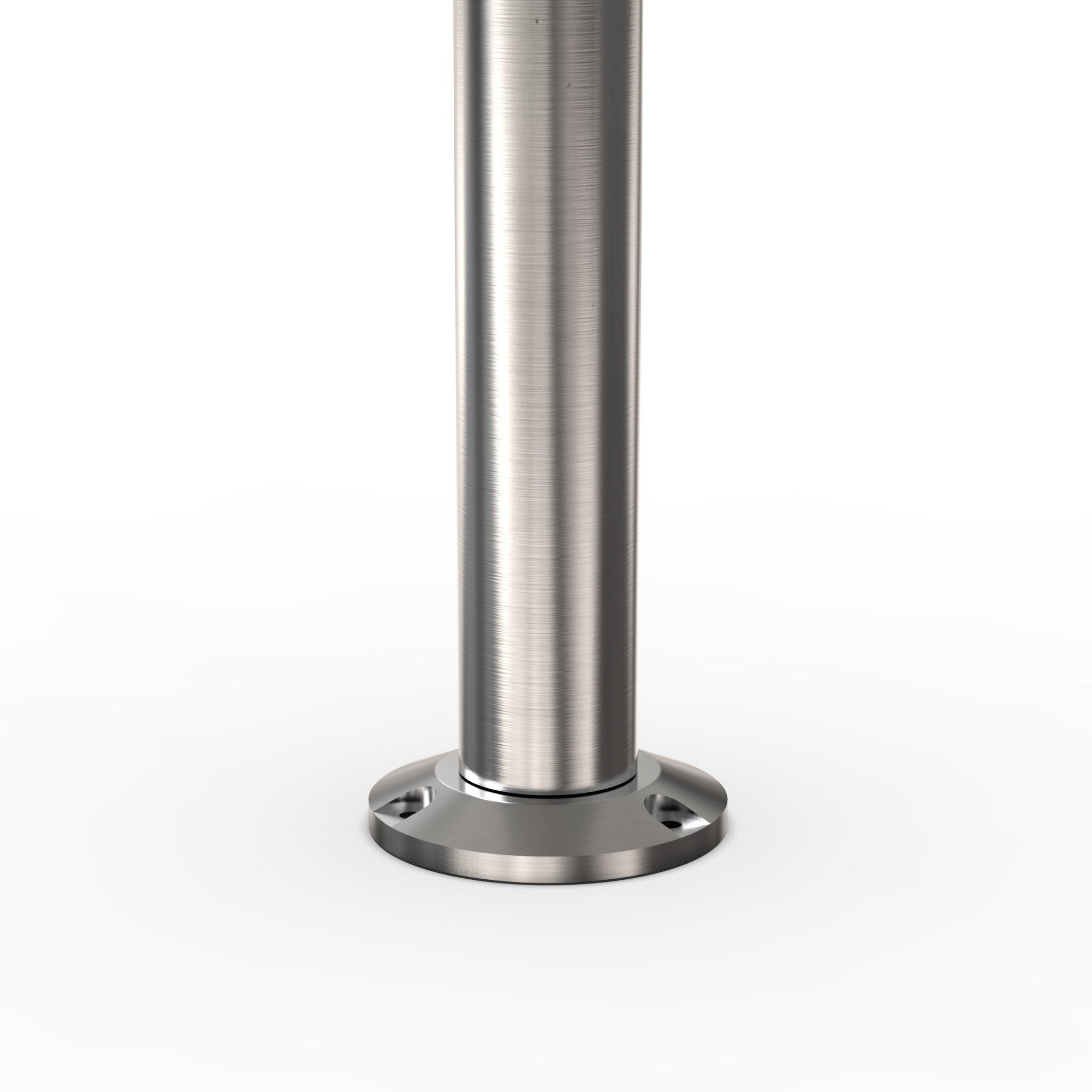 Flat Top Rope Stanchion with Fixed Base - Montour Line CXLineF - Crowd Control Warehouse