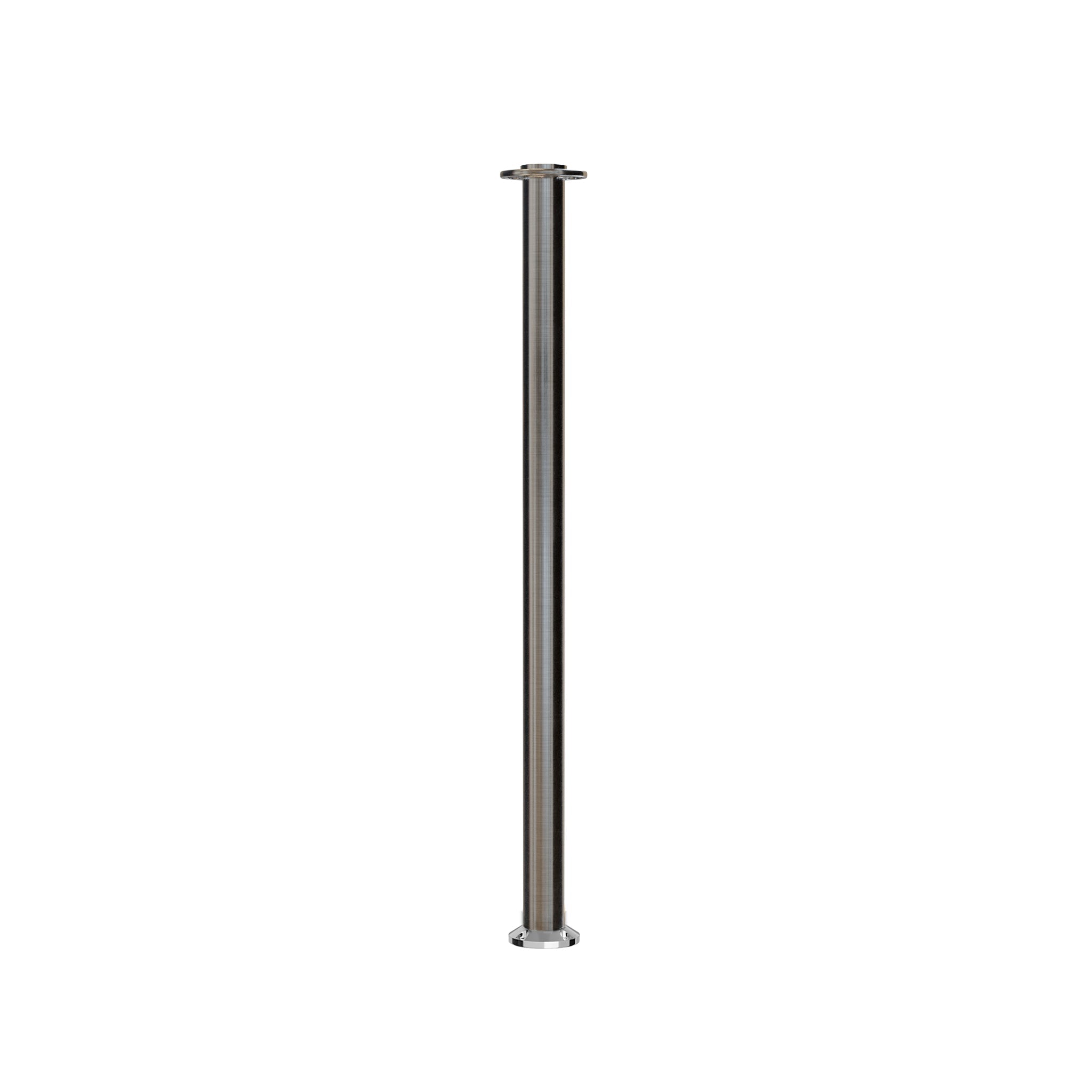 Flat Top Rope Stanchion with Fixed Base - Montour Line CXLineF - Crowd Control Warehouse
