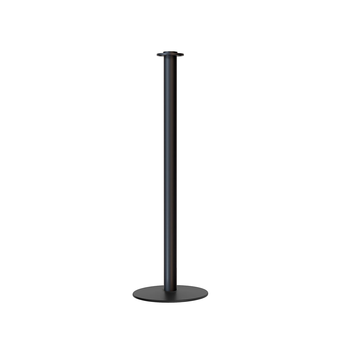 Flat Top Rope Stanchion with Low Profile Base - Montour Line CXLine - Crowd Control Warehouse