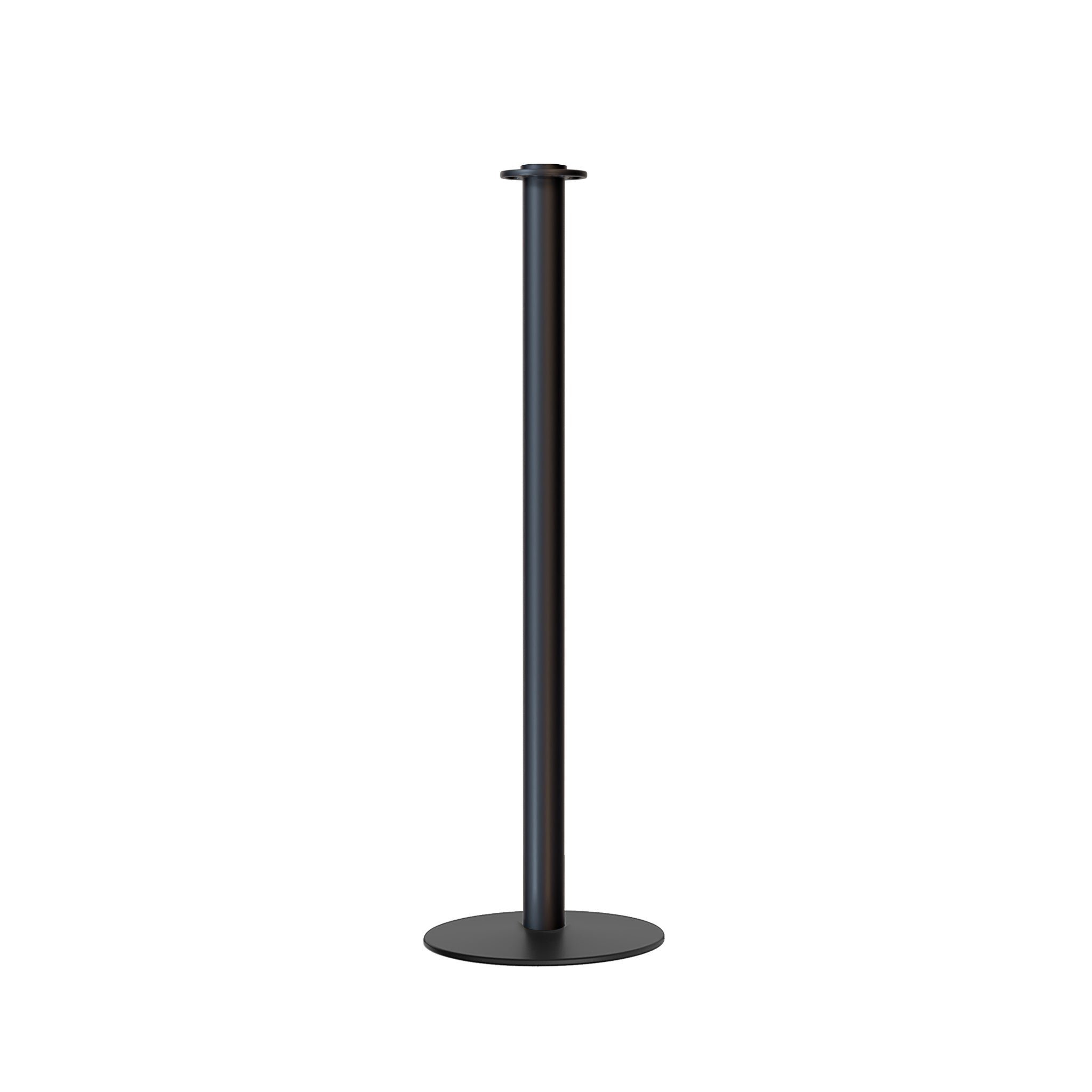 Flat Top Rope Stanchion with Low Profile Base - Montour Line CXLine - Crowd Control Warehouse
