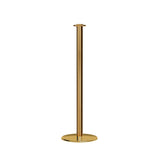 Flat Top Rope Stanchion with Low Profile Base - Montour Line CXLine - Crowd Control Warehouse
