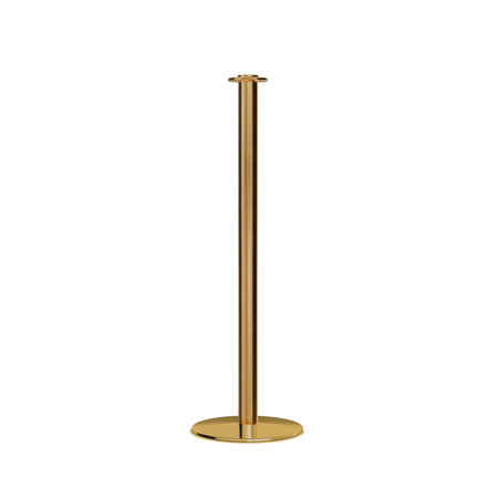 Flat Top Rope Stanchion with Low Profile Base - Montour Line CXLine - Crowd Control Warehouse