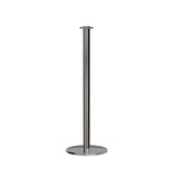 Flat Top Rope Stanchion with Low Profile Base - Montour Line CXLine - Crowd Control Warehouse